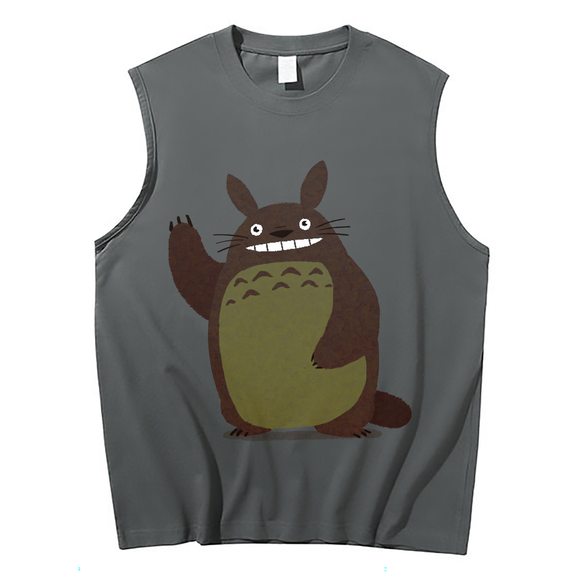 （画像用） となりのトトロ 草壁メイ 草壁サツキ My Neighbor Totoro Satsuki Kusakabe Mei Kusakabe コットン100％タンクトップ（フロントプリント）